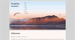 Desktop Screenshot of paragliding-lanzarote.de